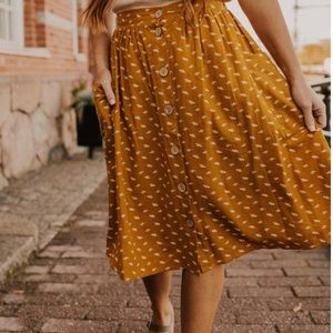 ROOLEE Mustard Skirt